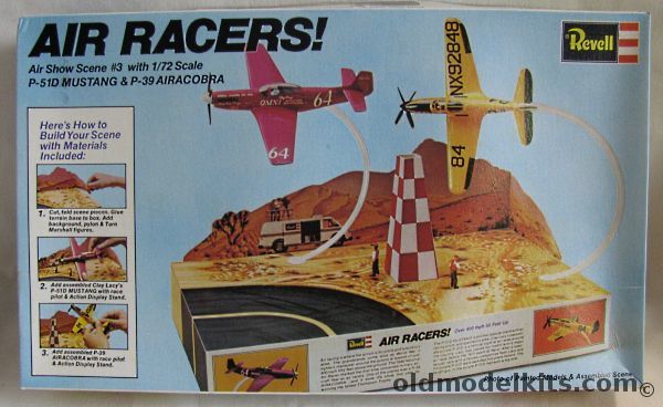 Revell 1/72 Air Racers!  Clay Lacy's P-51D Mustang & P-39 Airacobra Racer - Diorama, H664 plastic model kit